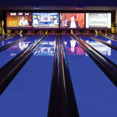 Brunswick Bowling Lane Interactive Projection For Indoor Sports Equipment
