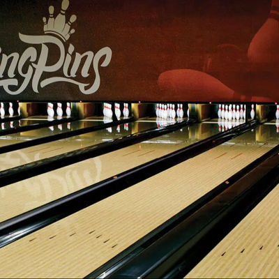 Metal Fitness Center Acrylic Bowling Lanes Equipment With High Abrasion Resistance